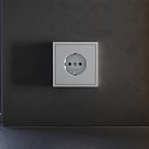 Накладка для розетки с заземлением, (серый) Voltum VLS000616 S70