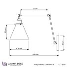 Бра Lumina Deco LDW B007-2 MD Rubi