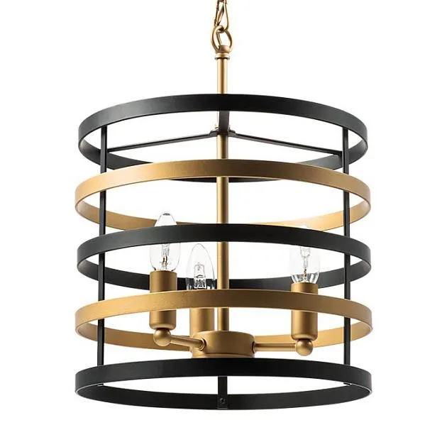 Подвесная люстра Gold Stripes Chandelier 3 ImperiumLoft 156084-22 40.3012-3