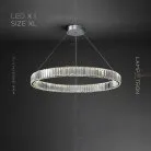 Кольцевые люстры и светильники BERTOLDA Одно кольцо. 100 см. Цвет Хром Lampatron 6266-16857