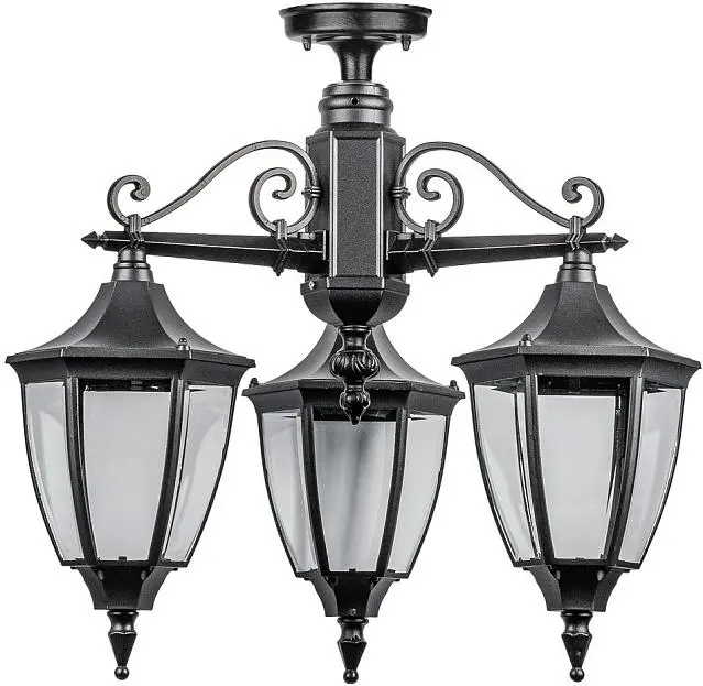 Потолочный светильник уличный Oasis Light 91570A/3 Bl COVENTRY Потолочный светильник уличный Oasis Light 91570A/3 Bl COVENTRY