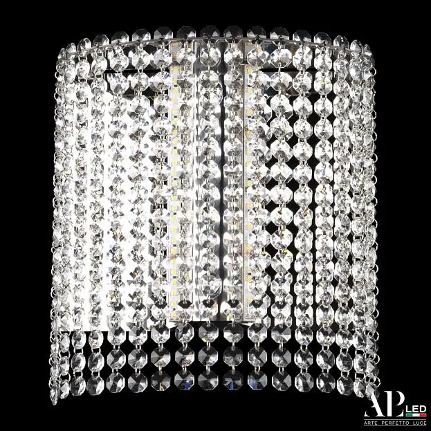 Бра светодиодные хрустальные APL LED SH500.B5.25-27.A.Ni.4000 Sicilia Бра светодиодные хрустальные APL LED SH500.B5.25-27.A.Ni.4000 Sicilia