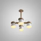 Люстра NATURA B 4 плафона. Цвет белый. Lampatron 527-78