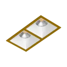 Встраиваемый светильник под сменную лампу Ledron RISE KIT2 Gold-White