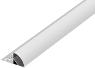 Угловой алюминиевый анод. профиль, 32,9х15,7х2000мм. В комплекте матовый экран, 4 торцевые заглушки, алюминий Donel DN18TCH3316A2Set DN18