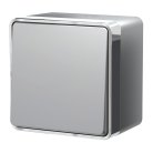 Выключатель одноклавишный влагозащищенный Werkel W5010206 Gallant (серебряный) a052767
