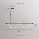 Реечный, рядный светильник GLORIFY OPTIC LUX LONG Цвет Чернёная латунь. Размер L Lampatron 8500-23469