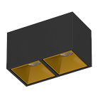 Накладной светодиодный светильник Ledron KUBING 2 Black-Gold TRIAC