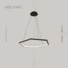 Кольцевые люстры и светильники OCTANT Размер M. Цвет Черный Lampatron 5798-15328