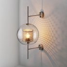Бра CATCH WALL Склад. Плафон шар. Размер 20 × 58 см. Цвет латунь. Lampatron catch-w-ball-brass-20x58 1127-25760