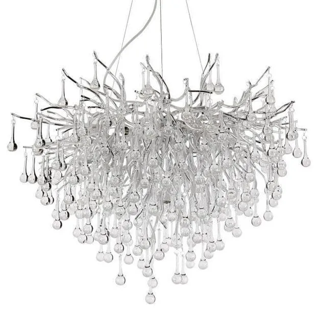 Подвесная люстра Droplet Chandelier Silver 80 ImperiumLoft 156710-22 40.2951-3