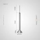 Подвесной светильник RANDOR Размер M. Цвет серебро матовое. 3500K Lampatron 8682-24298