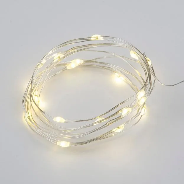 Гирлянда Uniel ULD-S0200-020/SСB/2AA WARM WHITE IP20 DEW