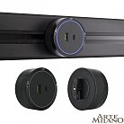 Трековая розетка, 2.1A 18W 250V Arte Milano 380066TS LED/USB-Type-C Black Am