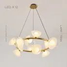 Кольцевые люстры и светильники VINSENT 12 ламп Lampatron 8138-23582