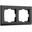 Рамка на 2 поста Werkel W0021808 (черный матовый) Stark a050923
