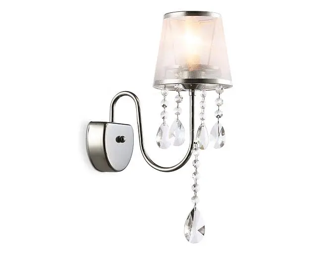 Настенный светильник с абажуром и хрусталем Ambrella light TR4595 Traditional Настенный светильник с абажуром и хрусталем Ambrella light TR4595 Traditional
