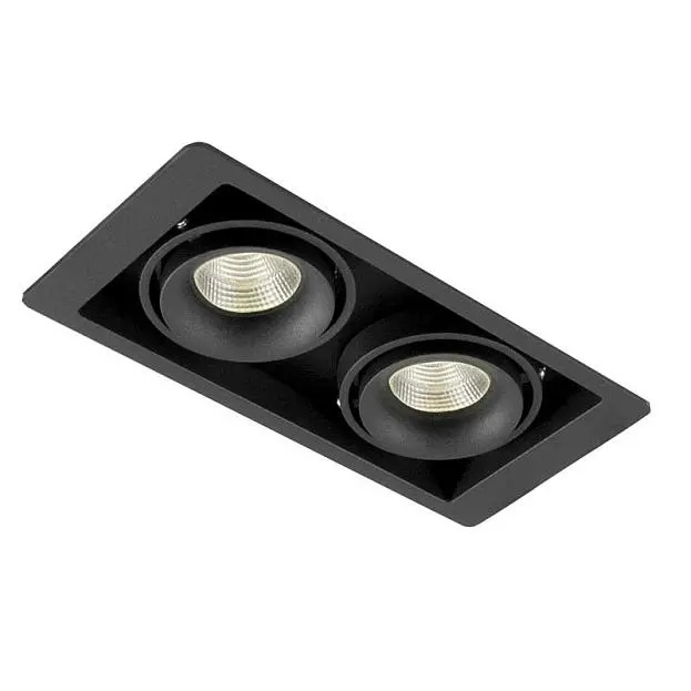 Встраиваемый светильник Donolux DL18615/02WW-SQ Shiny black/Black Встраиваемый светильник Donolux DL18615/02WW-SQ Shiny black/Black