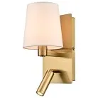 светильник настенный, E14,1x40W+LED,1x2.5W Velante 346-401-02 Классический стиль