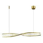 Светильник подвесной Латунь/Прозрачный LED 1*25W 3000K ST-Luce SL6205.323.01 ELICA