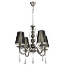 Хрустальная подвесная люстра Lumina Deco LDP 1200-4 BK FABIONE