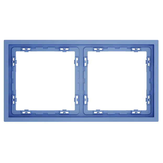 Рамка пластиковая на 2 поста, (деним) Voltum VLS100215 S70