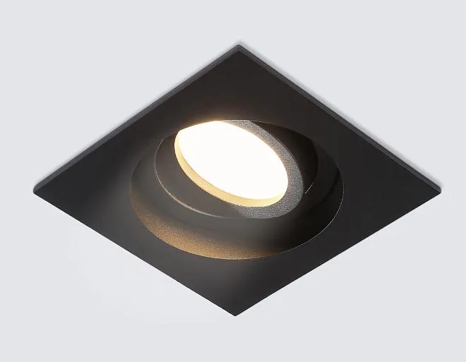 Встраиваемый светильник Ambrella light TN102758 BK черный IP20 GU5.3 100*100*32
