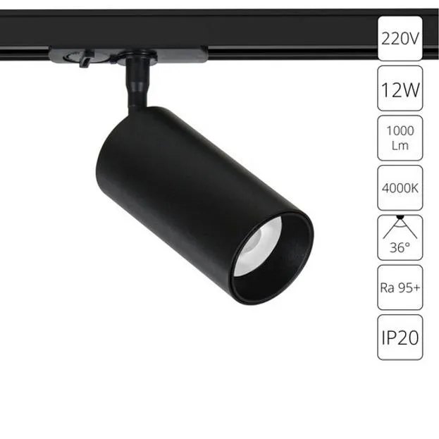 Трековый светильник Arte Lamp A1346PL-1BK AERO
