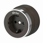 Розетка с заземлением Werkel W5871052 (мокко матовый/хром) a055927