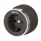Розетка с заземлением Werkel W5871052 (мокко матовый/хром) a055927