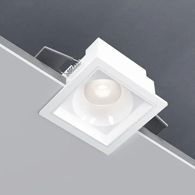 Встраиваемый светодиодный светильник 10W 4000K белый Elektrostandard 25085/LED a063676 Quadro