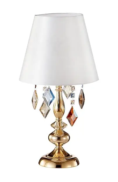Настольная лампа Crystal Lux MERCEDES LG1 GOLD/COLOR 0951/501 Настольная лампа Crystal Lux MERCEDES LG1 GOLD/COLOR 0951/501