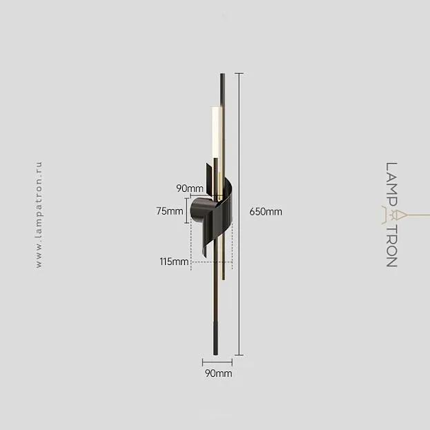 Бра TINUS BEND Размер S. Цвет черный Lampatron f-tinus-bend-s-black 8975-25404 Бра TINUS BEND Размер S. Цвет черный Lampatron f-tinus-bend-s-black 8975-25404