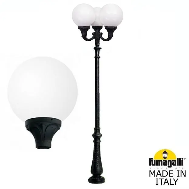 Парковый фонарь FUMAGALLI NEBO OFIR/GLOBE 400 3L G40.202.R30.AYE27 Парковый фонарь FUMAGALLI NEBO OFIR/GLOBE 400 3L G40.202.R30.AYE27