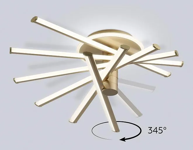 Потолочная люстра 96W 3000K-6400K 605*605*200 (ПДУ ИК) Ambrella light FL6234 COMFORT