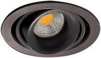 Встраиваемый светильник Donolux DL18615/01WW-R Shiny black/Black