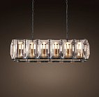 Подвесная люстра RH Harlow Crystal Square Chandelier 10 ImperiumLoft 74894-22 40.1029.MT.BL.T1B