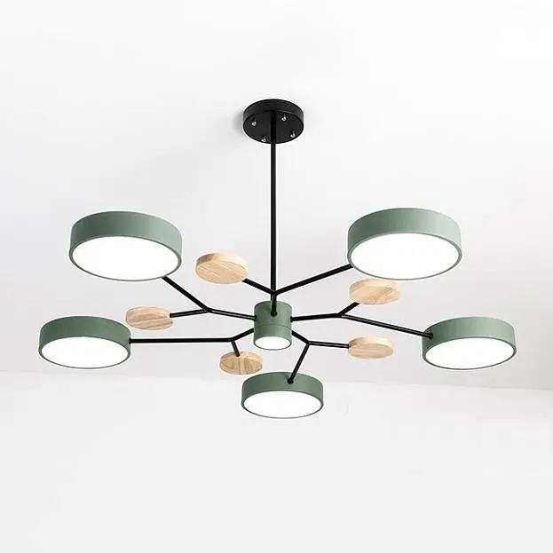 Люстра На Штанге Meade 6 Lamps Green ImperiumLoft 207859-26 Люстра На Штанге Meade 6 Lamps Green ImperiumLoft 207859-26