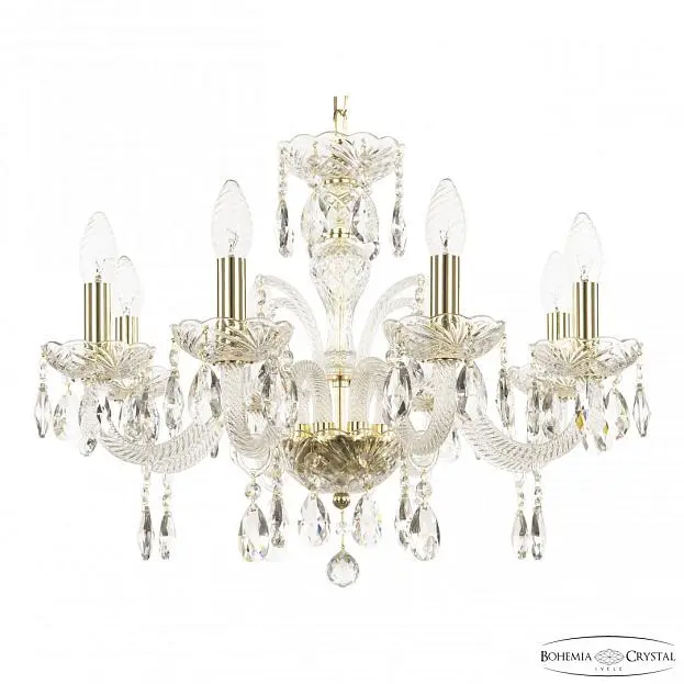 Люстра хрустальная Bohemia Ivele Crystal 118/8/195 G Люстра хрустальная Bohemia Ivele Crystal 118/8/195 G
