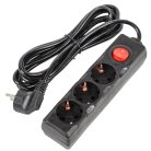 Розеточные блоки, удлинители Uniel S-GCU3-3B BLACK Ultra