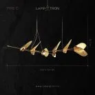 Люстра LAVRA Модель C (11 ламп). Латунь. Lampatron 6394-17210