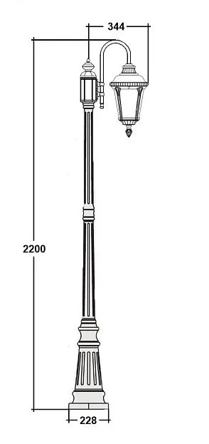 Наземный фонарь Oasis Light 79759S/10 down Gb MUNICH 2S