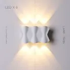 Бра HUBERT 6 ламп. Цвет Белый Lampatron 6139-16491