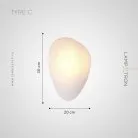 Бра LINDIS WALL Модель C. Цвет молочно-белый. Lampatron lindis-wall-c-milk 2960-7094