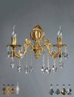 Бра Ambiente 2118/2 AB Leaf crystal