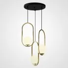 Готовая комбинация светильников HOOP TRIO Круг. Цвет черный. Крепление — диск. Lampatron 1779-3446