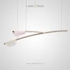 Подвесной светильник UVE 2 плафона. Цвет прозрачный, розовый Lampatron 8510-23537