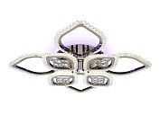 Потолочный светодиодный светильник с пультом Ambrella light FA2835 Ice