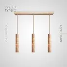 Готовая комбинация светильников EGBERT COMBO 3 лампы. Планка. Тип C Lampatron 7213-19777