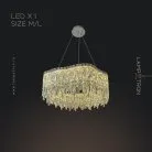 Кольцевые люстры и светильники MICHELLE Одно кольцо. Размер L. Цвет Хром Lampatron 7758-21812